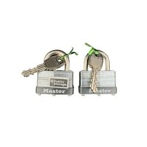 Set of 2  Master Lock Keyed Pad Locks - Preowned